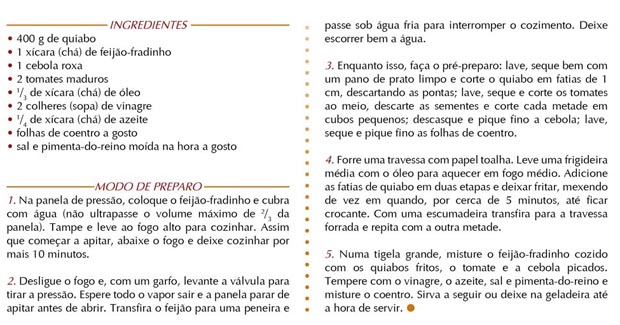feijao fradinho receita texto