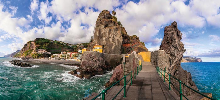 Madeira island vacation - picturesque village Ponta do Sol with