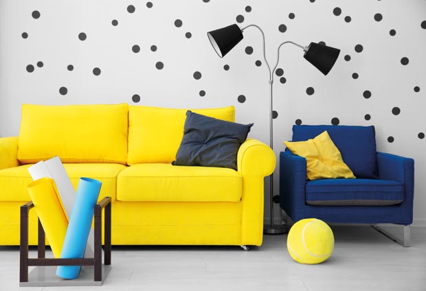 Beautiful interior of light room
