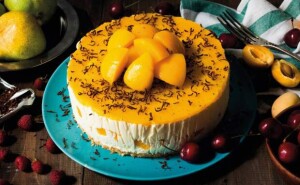 Receita de Bavaroise de Pessego culinaria